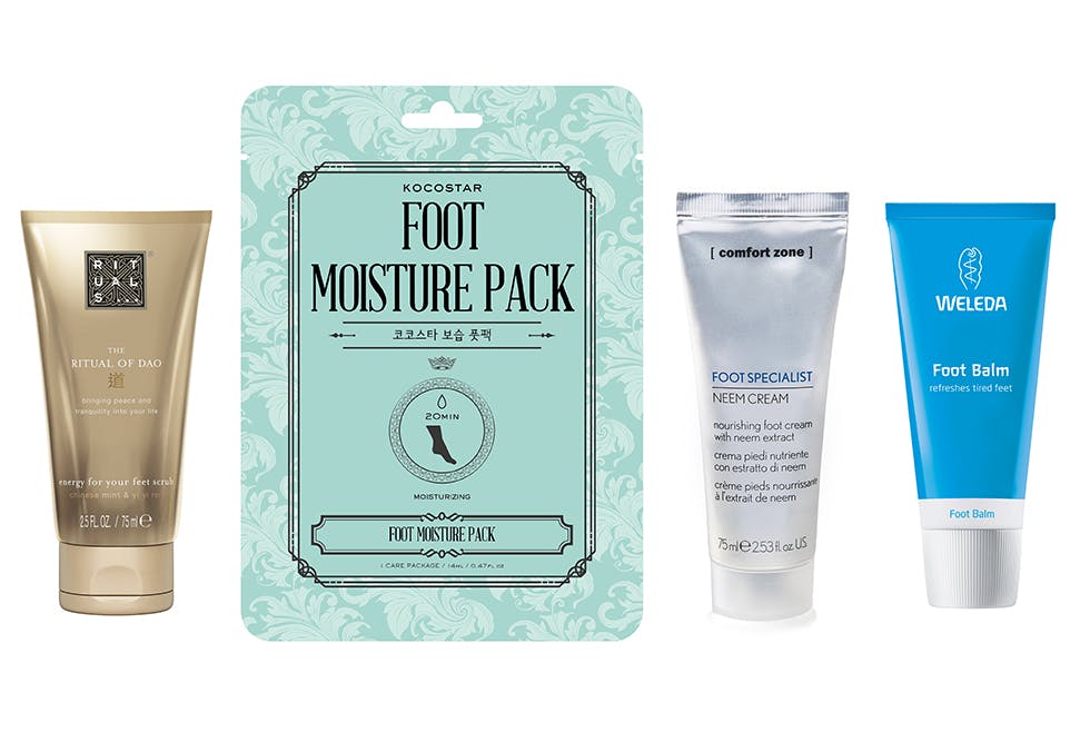 Pleiende produkter til føttene: fotpleie, fotkrem, fotmaske, Rituals